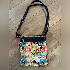 Mickey Mouse Disney Parks Exclusive Classic Collage Pattern Crossbody Bag